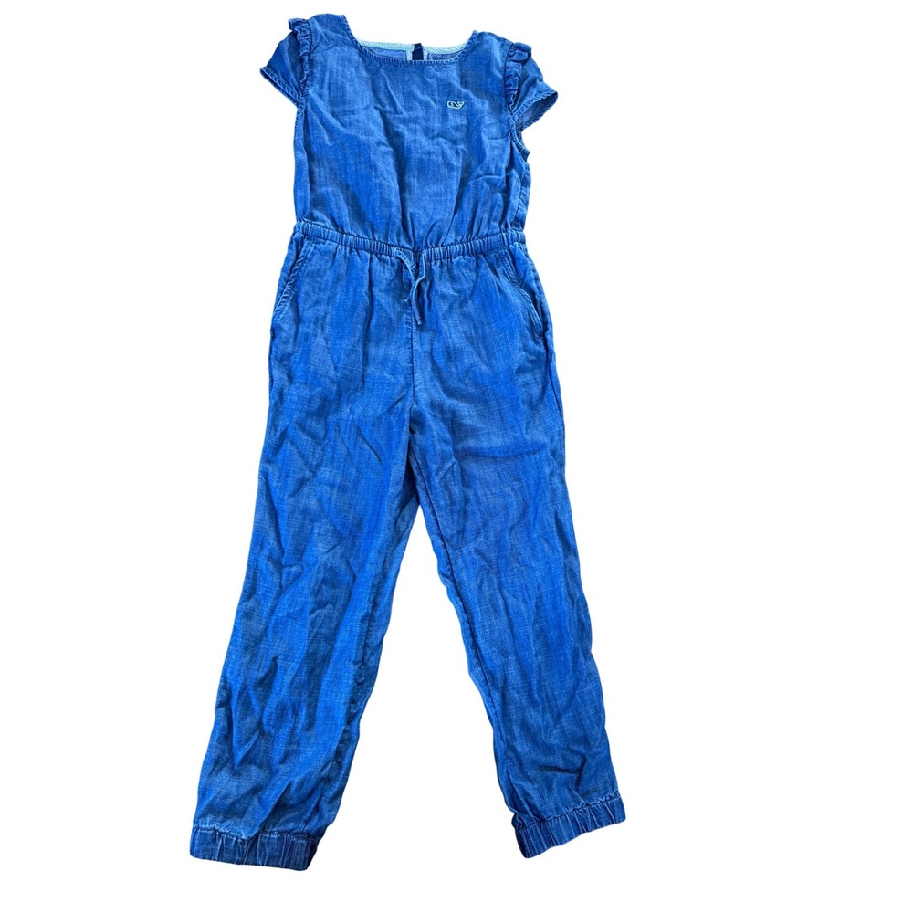 Vineyard Vines blue chambray jumpsuit‎ youth